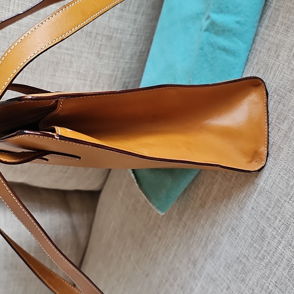 Tiffany & Co. Leather Shoulder Bag, Camel Brown - Picture 4 of 14